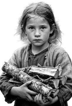young-girl-holding-firewood